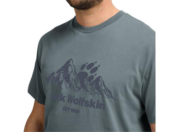 JW Carefree Tee M Grå S Jack Wolfskin t-shirt herr 
