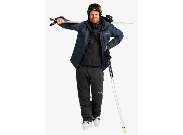 JW Flowline 2L Ins Pant M Svart S Jack Wolfskin skidbyxor herr 