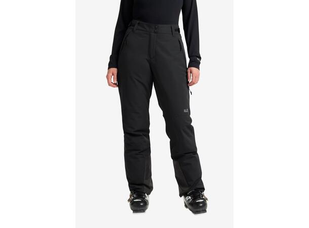 JW Flowline 2L Ins Pant W Svart M Jack Wolfskin skidbyxor dam 