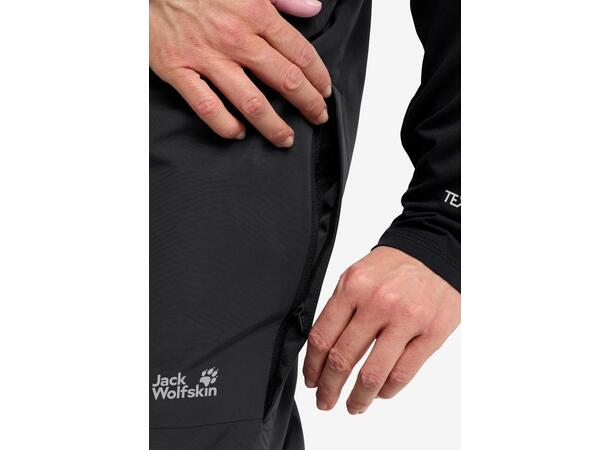JW Flowline 2L Ins Pant W Svart M Jack Wolfskin skidbyxor dam 