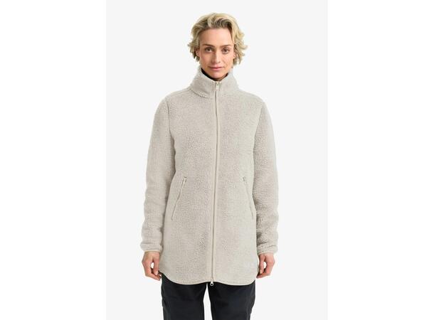 JW High Curl Coat W Beige M Jack Wolfskin fleecejacka dam 