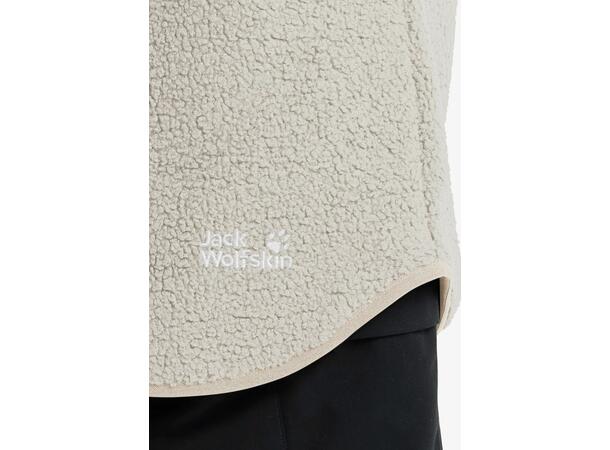 JW High Curl Coat W Beige M Jack Wolfskin fleecejacka dam 