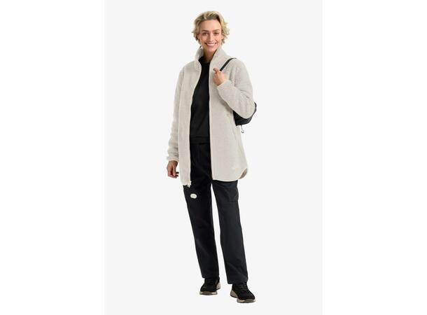 JW High Curl Coat W Beige M Jack Wolfskin fleecejacka dam 