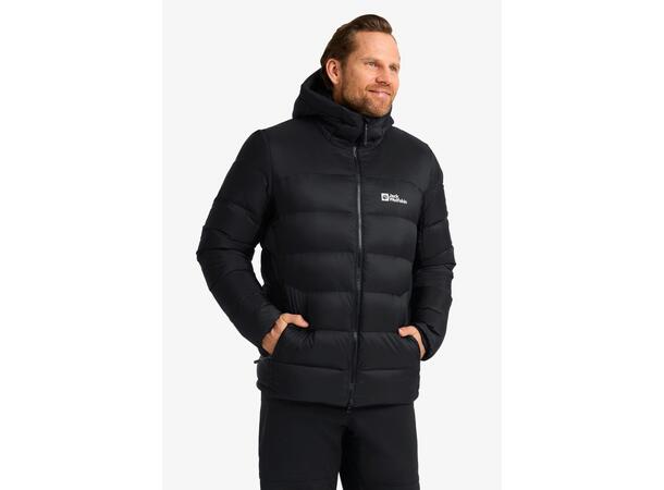 JW Nebelhorn Down Hoody M Svart L Jack Wolfskin dunjacka herr 