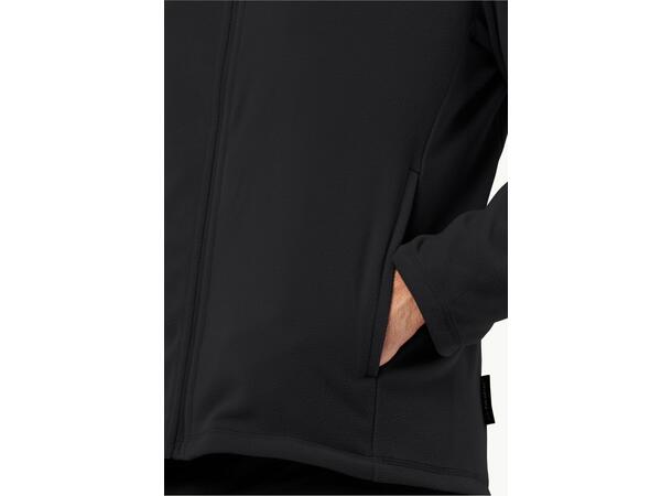 JW Taunus FZ M Svart S Jack Wolfskin fleecejacka herr 