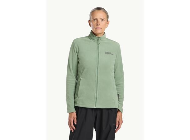JW Taunus FZ W Ljusgrön M Jack Wolfskin fleecejacka dam 