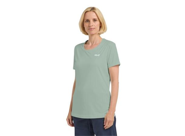 JW Tech T W Grön S Jack Wolfskin T-Shirt dam 