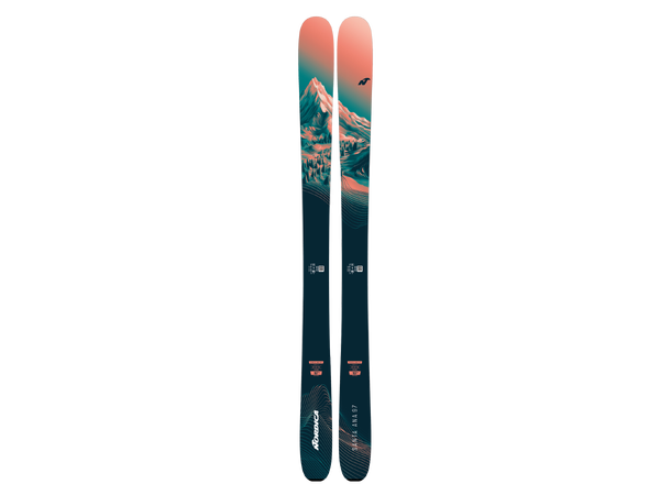 NORDICA SANTA ANA 97 Orange 167 Skidor All Mountain dam (flat) 