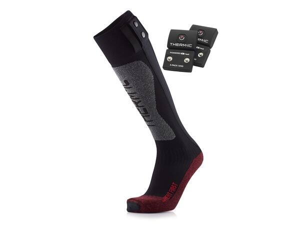 THERM-IC SOCK SET FIRST+1200 Svart 42-44 Set med strumpor, batteri och laddkabel 
