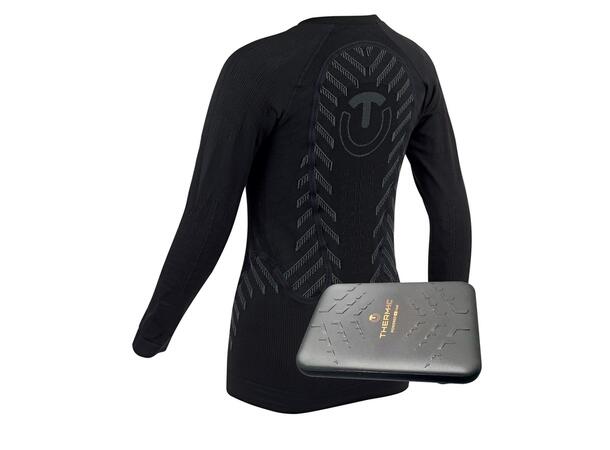 THERM-IC S.E.T® BASELAYR W+BP Svart S/M Set eluppvärmd tröja+Bodypack dam 