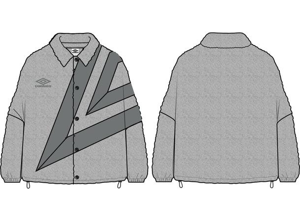 UMBRO Fleece Coach Jacket Grå M Fleecejacka 