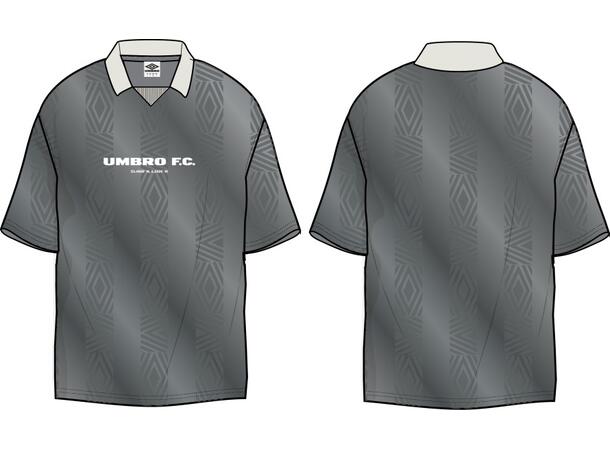 UMBRO Football Shirt Grå M T-shirt med krage 