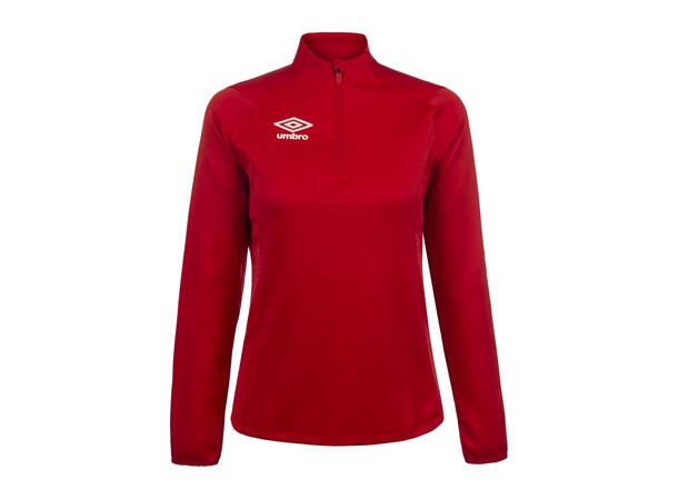 UMBRO Liga Halfzip W Röd 40 Träningströja med krage dam 