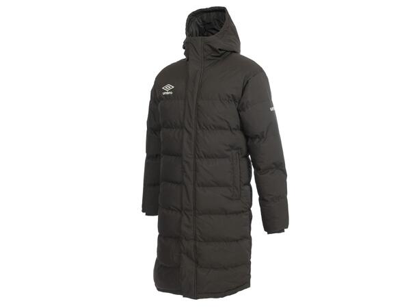 UMBRO Long Coach Jacket Svart S Fodrad lång klubbjacka 