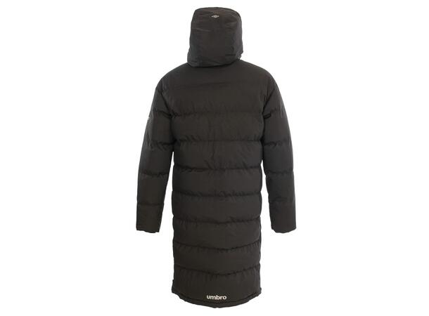 UMBRO Long Coach Jacket Svart S Fodrad lång klubbjacka 