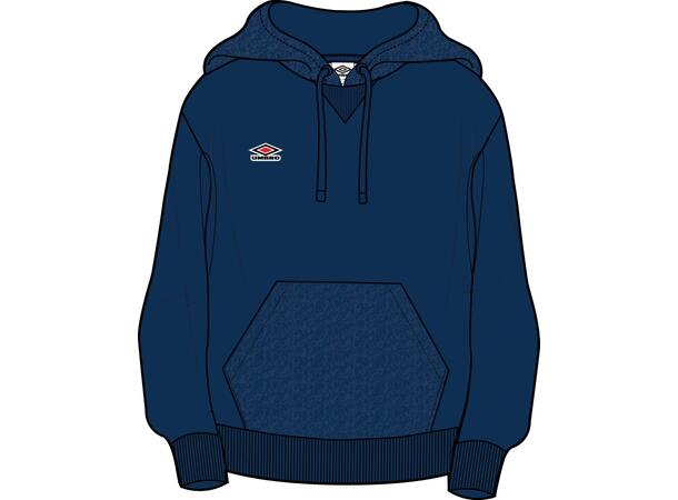 UMBRO Textured Hoodie Blå M Luvtröja med känguruficka 
