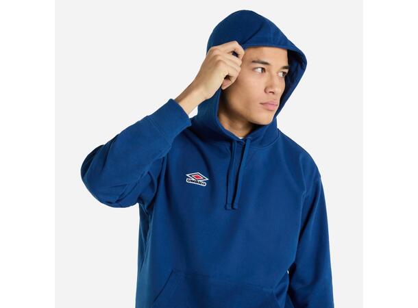 UMBRO Textured Hoodie Blå M Luvtröja med känguruficka 