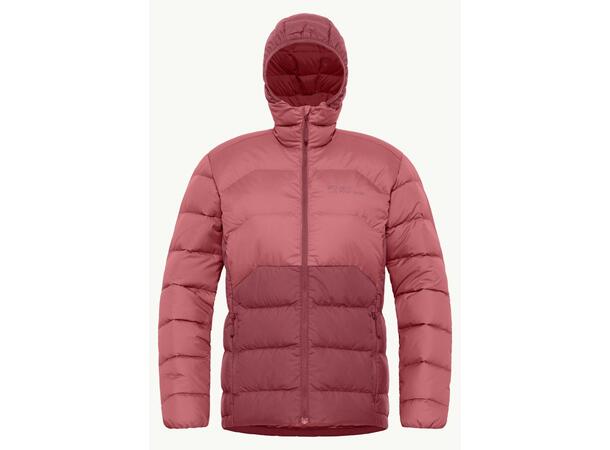 JW Ather Down Hoody W Vinröd M Jack Wolfskin dunjacka dam 