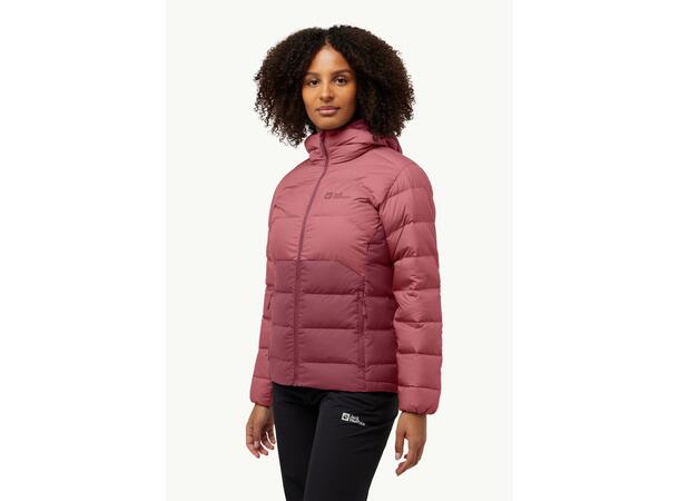 JW Ather Down Hoody W Vinröd M Jack Wolfskin dunjacka dam 