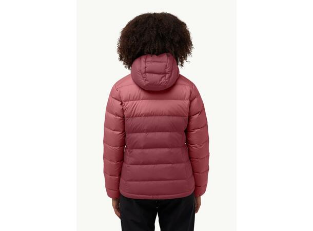 JW Ather Down Hoody W Vinröd M Jack Wolfskin dunjacka dam 