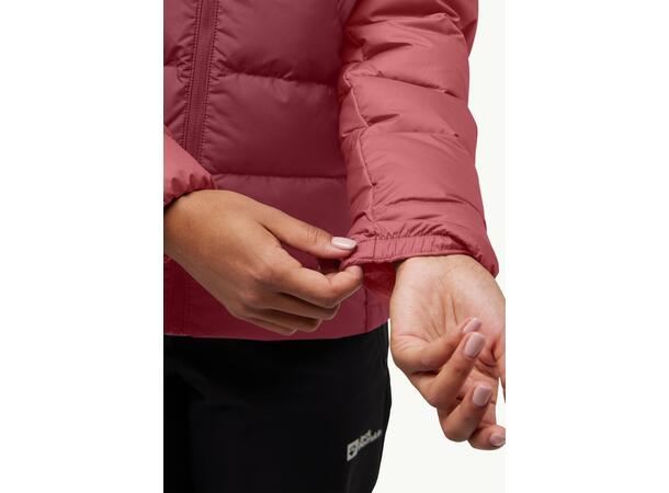 JW Ather Down Hoody W Vinröd M Jack Wolfskin dunjacka dam 
