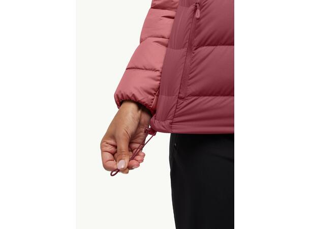 JW Ather Down Hoody W Vinröd M Jack Wolfskin dunjacka dam 