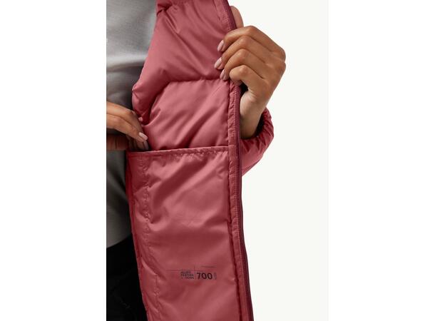 JW Ather Down Hoody W Vinröd M Jack Wolfskin dunjacka dam 