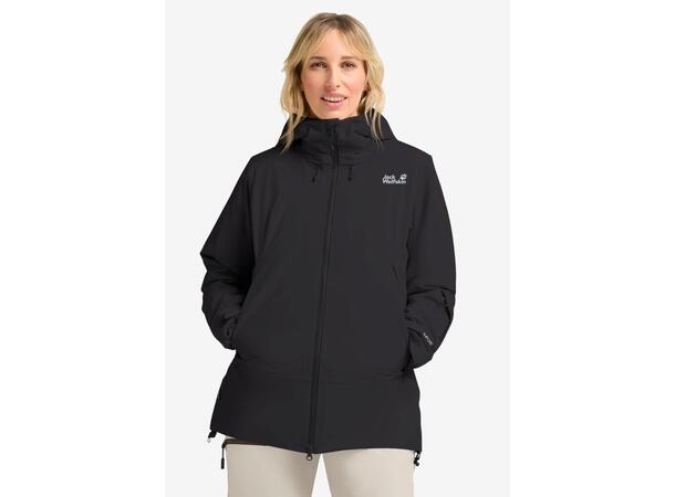 JW Flowline Pro 2L Ins Jkt W Svart L Jack Wolfskin skidjacka dam 