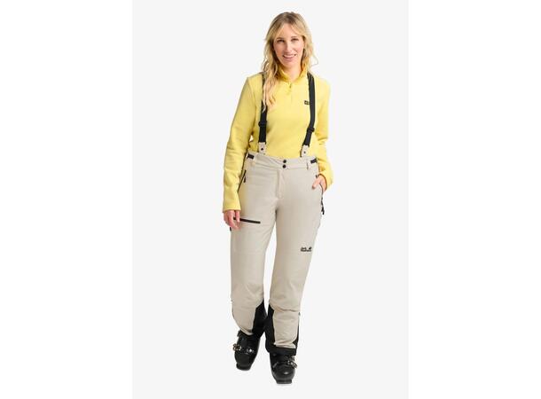 JW Flowline Pro 2L Ins Pant W Beige M Jack Wolfskin skidbyxor dam 