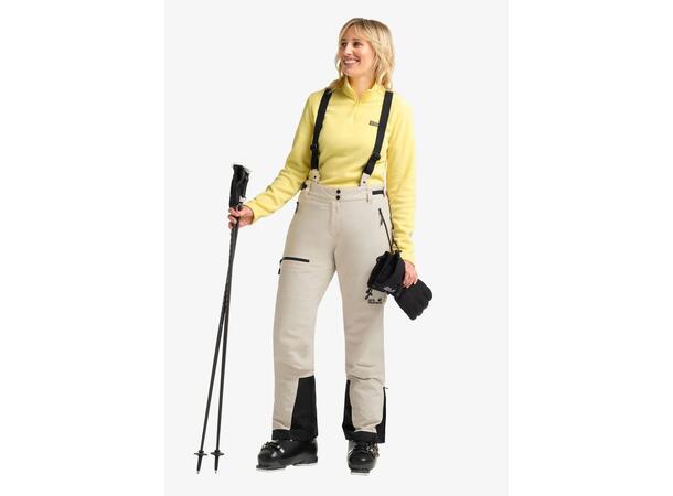 JW Flowline Pro 2L Ins Pant W Beige M Jack Wolfskin skidbyxor dam 