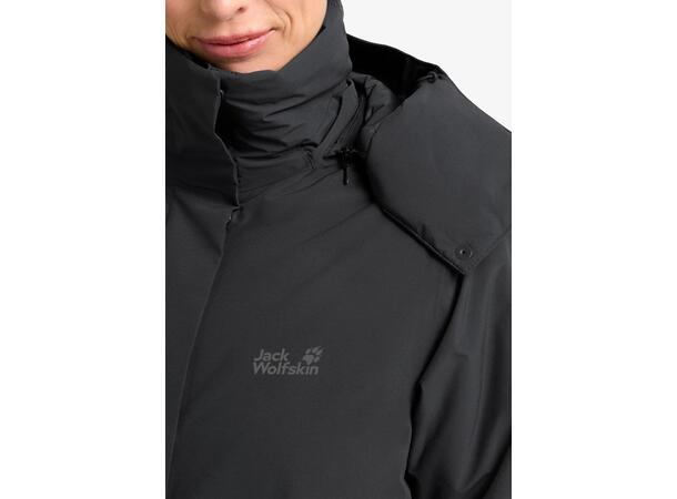 JW Frost Haven Coat W Svart L Jack Wolfskin vinterjacka dam 