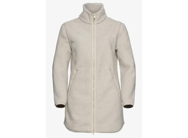 JW High Curl Coat W Beige L Jack Wolfskin fleecejacka dam 