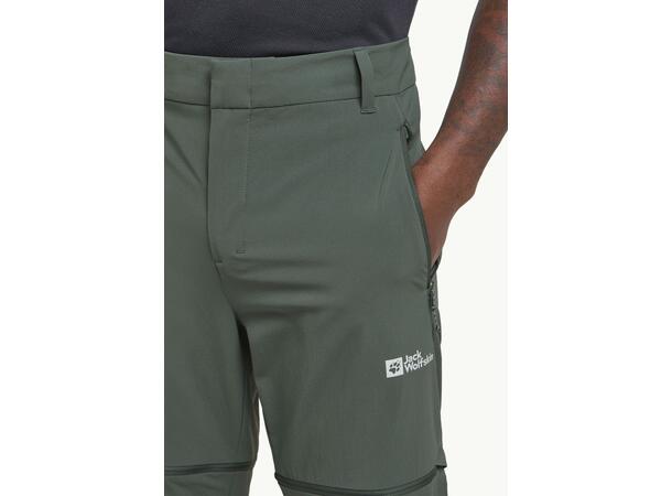 JW Hikeout Zip Away Pants M Grön 54R Jack Wolfskin vandringsbyxor herr 