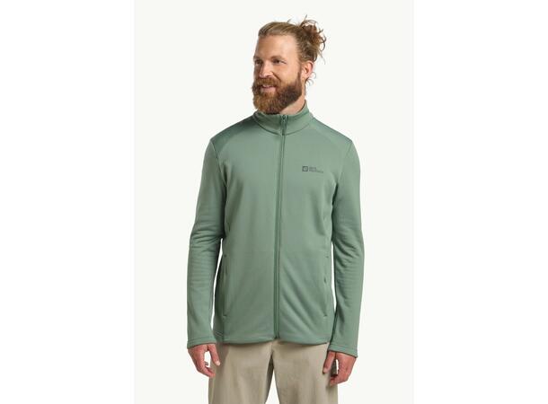 JW Kolbenberg FZ M Grön L Jack Wolfskin fleecejacka herr 
