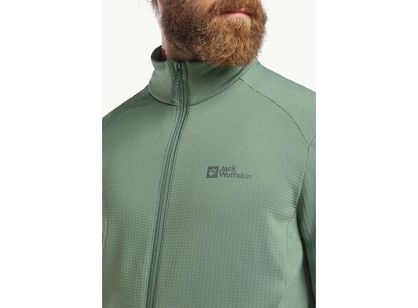 JW Kolbenberg FZ M Grön L Jack Wolfskin fleecejacka herr 