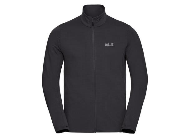 JW Litestride FZ M Svart L Jack Wolfskin fleecejacka herr 
