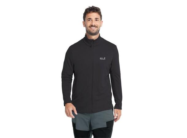 JW Litestride FZ M Svart L Jack Wolfskin fleecejacka herr 