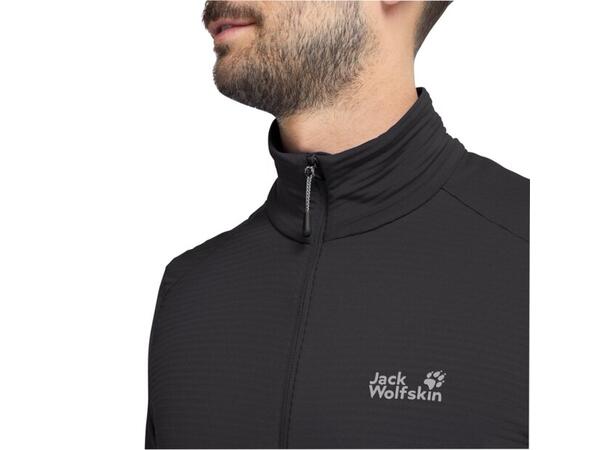 JW Litestride FZ M Svart L Jack Wolfskin fleecejacka herr 