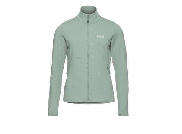 JW Litestride FZ W Grön M Jack Wolfskin fleecejacka dam 