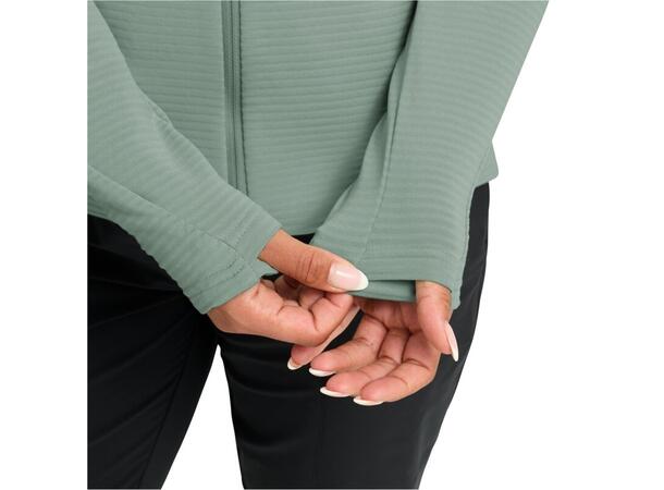 JW Litestride FZ W Grön M Jack Wolfskin fleecejacka dam 