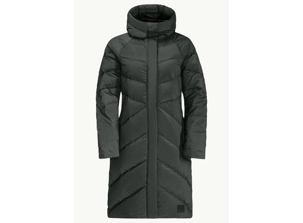 JW Marienplatz Coat W Grön L Jack Wolfskin fodrad kappa dam 