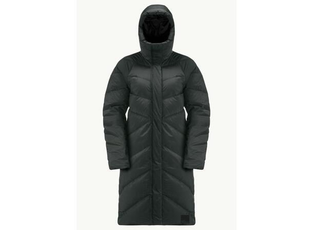 JW Marienplatz Coat W Grön L Jack Wolfskin fodrad kappa dam 