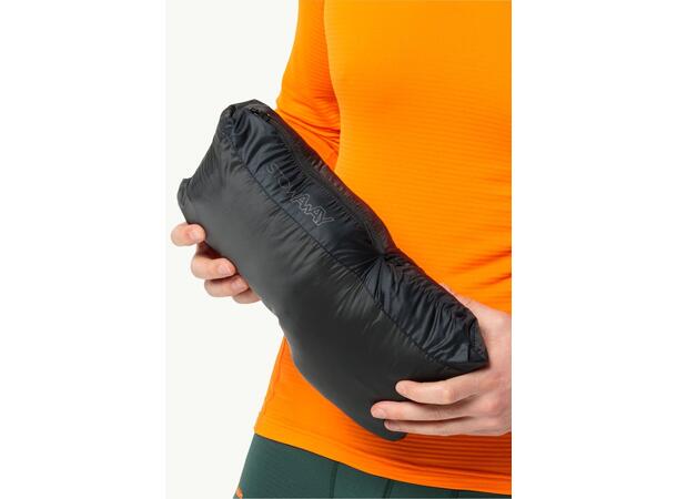 JW Nebelhorn Down Pants M Svart S Jack Wolfskin dunbyxor herr 