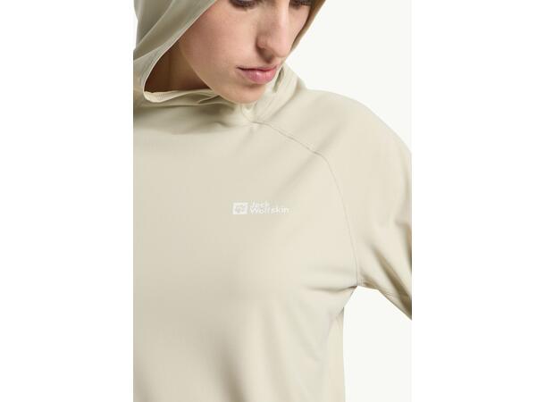 JW Prelight Swift Hoody W Naturvit M Jack Wolfskin luvtröja dam 