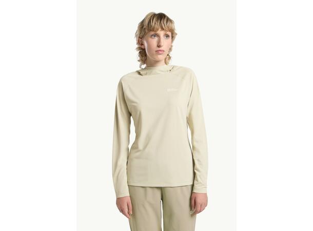 JW Prelight Swift Hoody W Naturvit M Jack Wolfskin luvtröja dam 