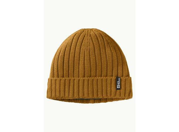 JW Rib Knit Beanie Saffran Jack Wolfskin mössa med fleecefoder 