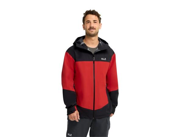 JW Rockpaw 3L Jkt M Röd S Jack Wolfskin skaljacka herr 