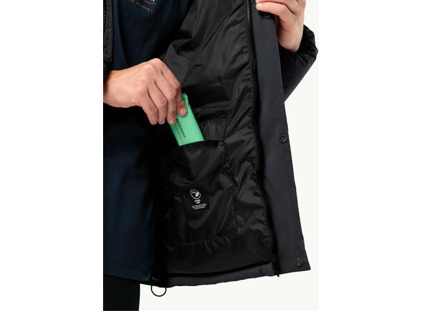 JW Roemertor Jkt M Mörkgrå L Jack Wolfskin dunjacka herr 
