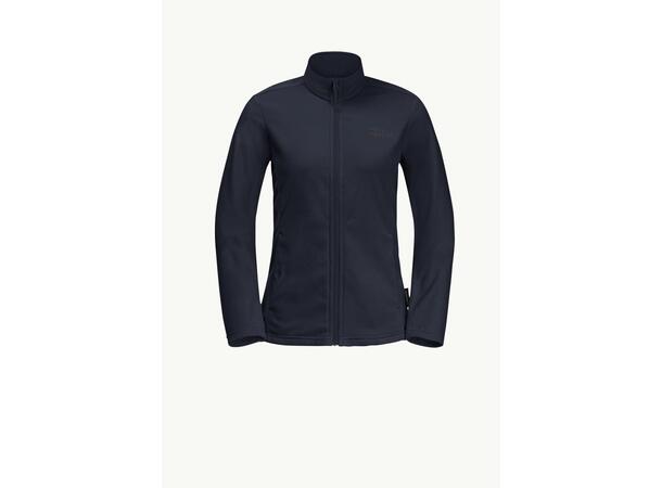 JW Taunus FZ W Mörkblå L Jack Wolfskin fleecejacka dam 