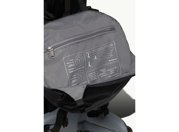 JW Trailflair M 50 S-L Svart Jack Wolfskin trekking ryggsäck 